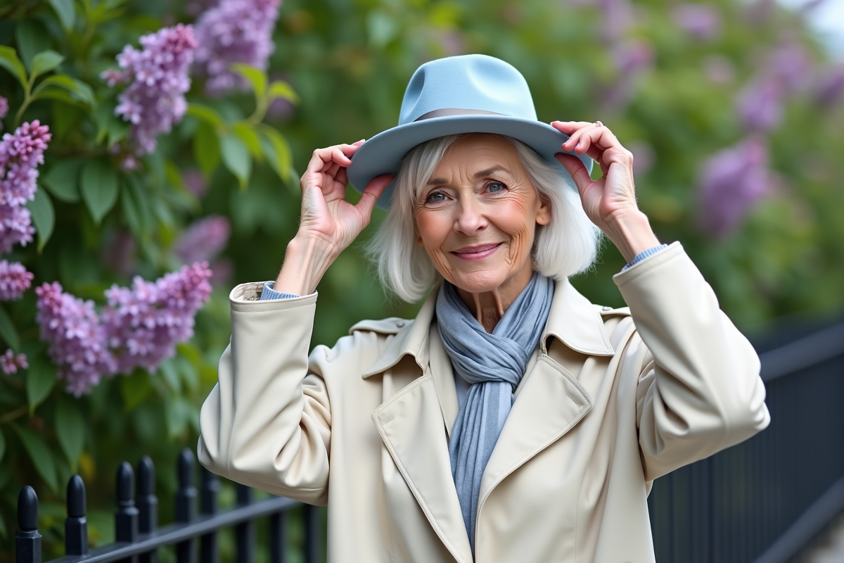 Choisir la couleur idéale de chapeau pour accompagner des cheveux blancs