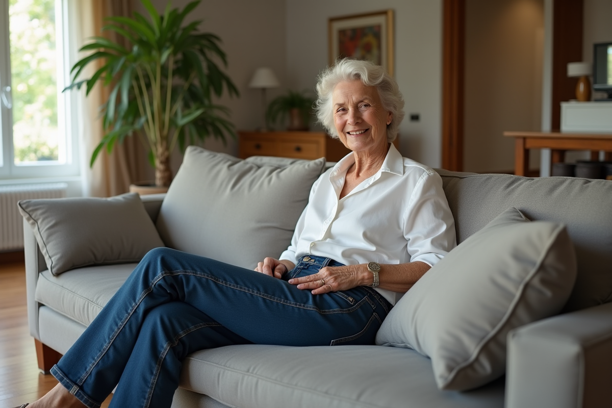 Choix de jeans idéals pour les personnes de 60 ans