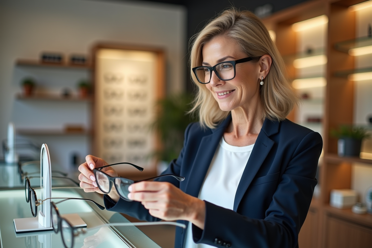 Choix de lunettes pour un look rajeuni